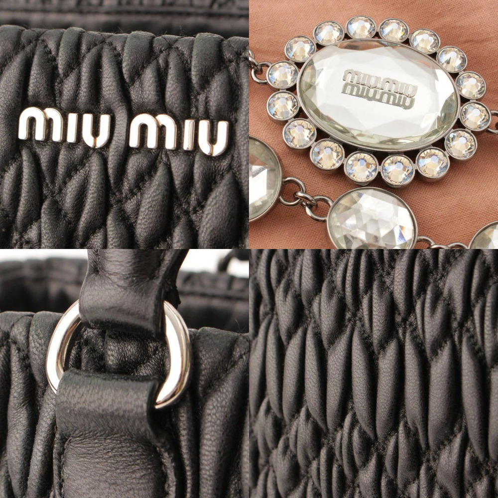 Miu Miu Handbag Nappa Crystal Black - Picture 7 of 9